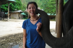Thailand Elephant Camp Chiang Mai Kiss