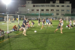 Playing Soccer in Vietnam Under the Lights