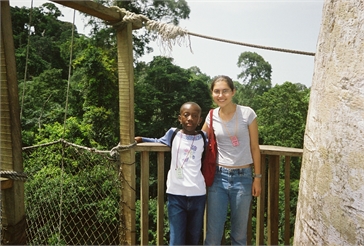 Ghana Volunteer Kaitlyn Scott at Kakum National Park