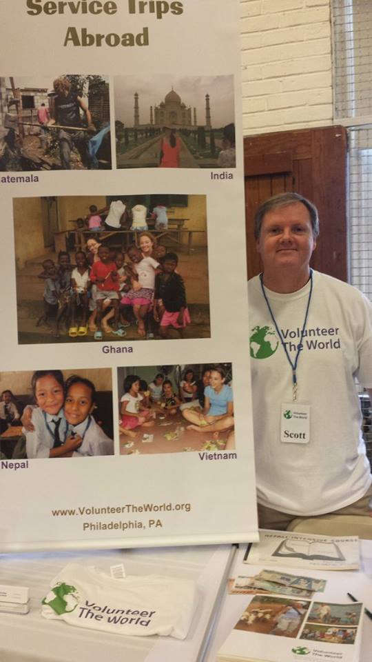 Scott Burke at USA Gap Year Fair at Penn Charter School 2016